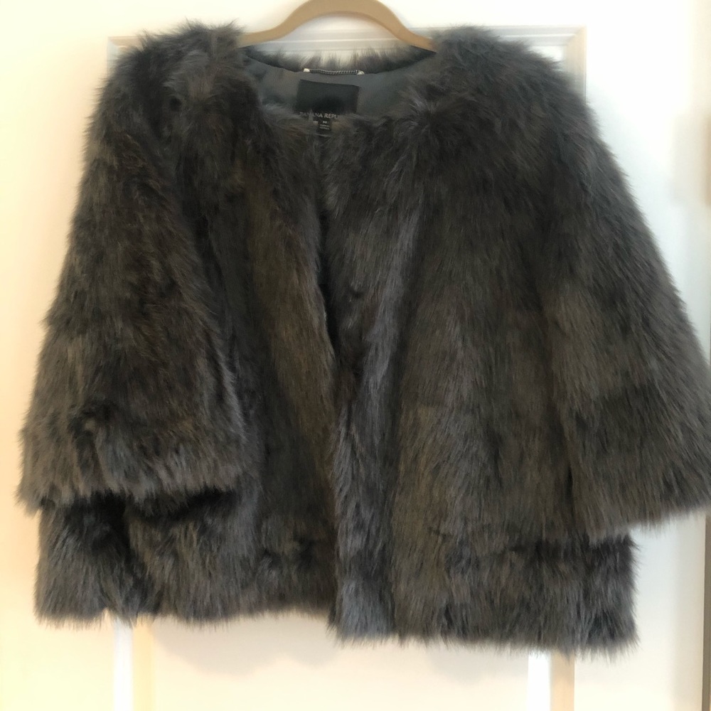 Banana Republic Jacket - Faux Fur